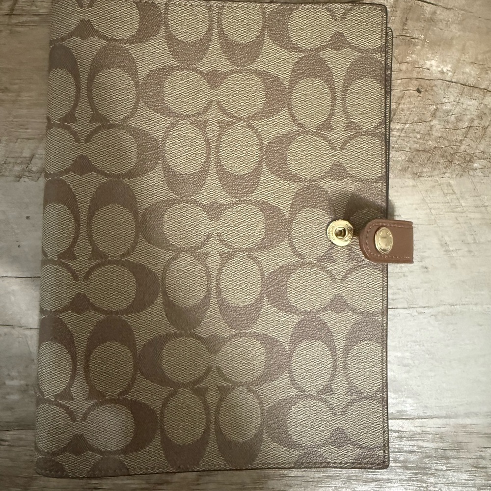 Coach Brown Monogram Planner